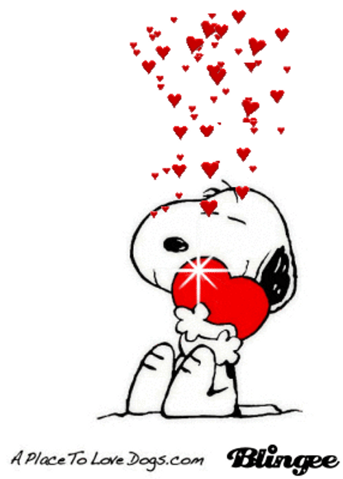 Full Of Love Peanuts Snoopy Valentines Day GIF