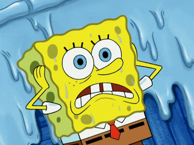 Full Of Sweat SpongeBob Nervous Meme GIF