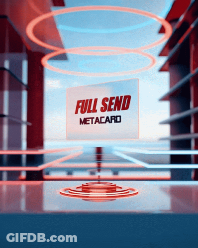 Full Send Metacard Sign In Red GIF