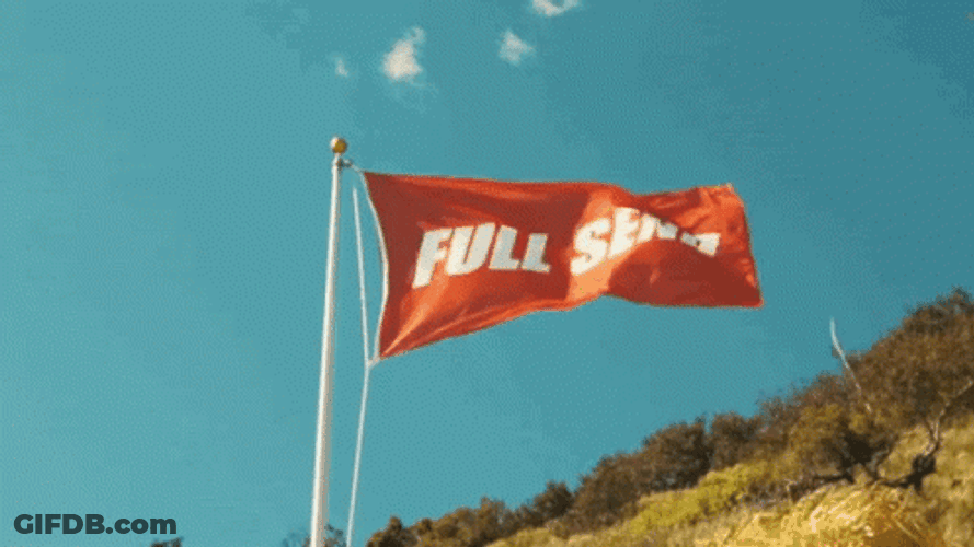 Full Send Red Flag GIF