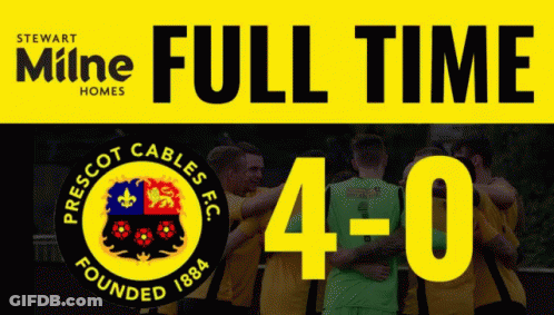 Full Time Score For Prescot Cables FC GIF
