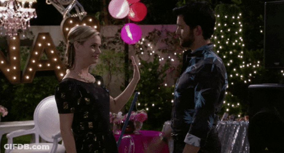 Fuller House Couple High Five GIF