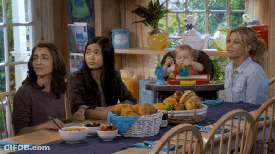 Fuller House Family Having A Meal GIF