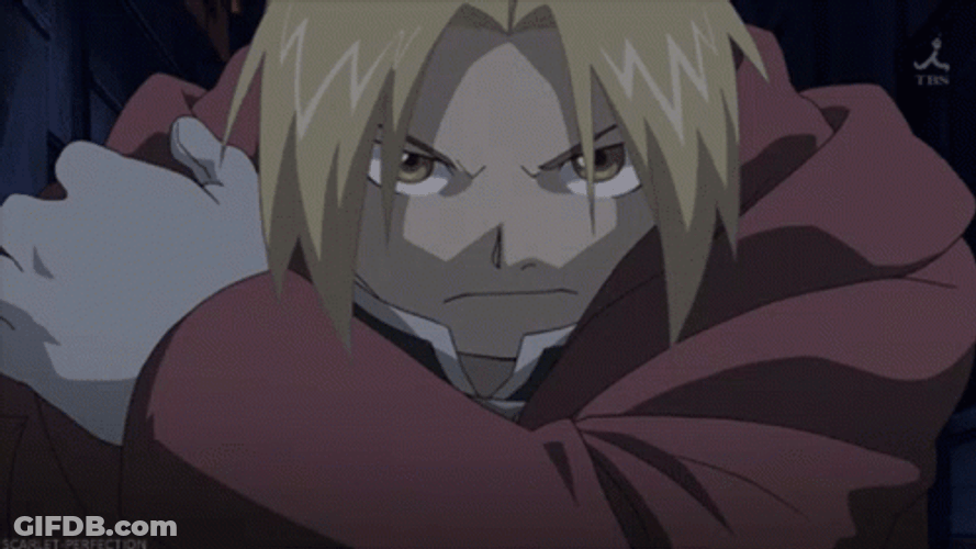 Fullmetal Alchemist Edward Elric Face Reveal GIF