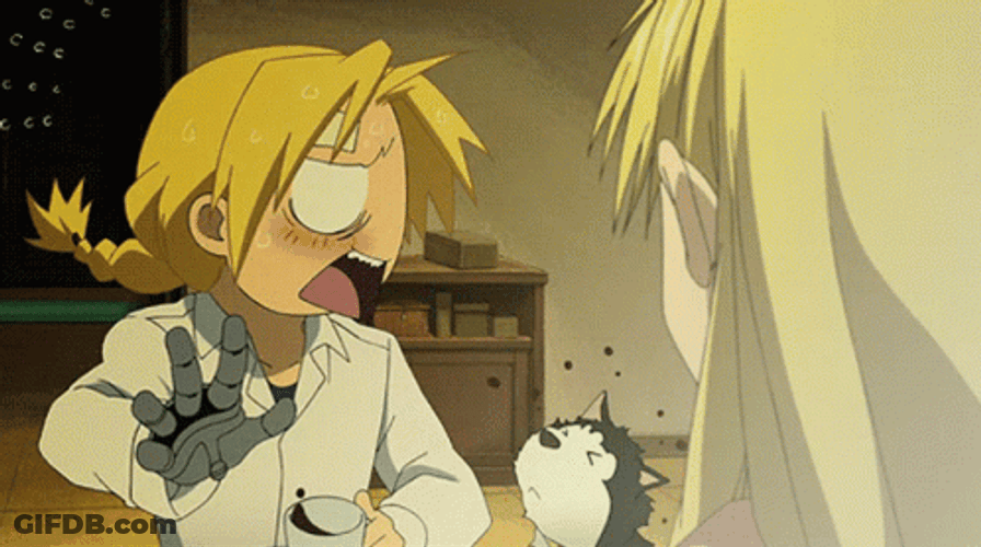 Fullmetal Alchemist Edward Elric Frantic GIF