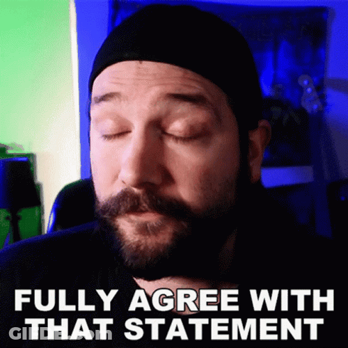 Fully Agree With That Statement GIF