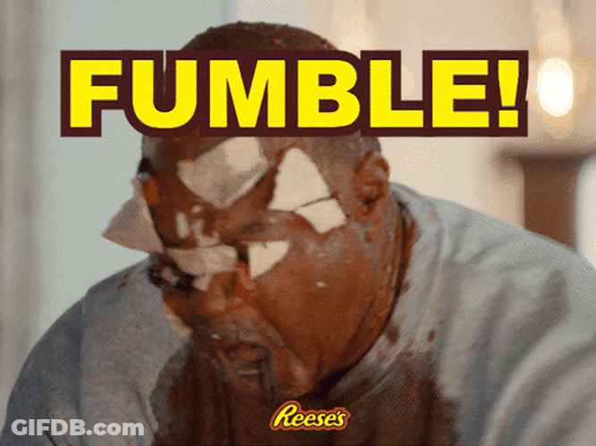 Fumble Splashing Something To Face GIF