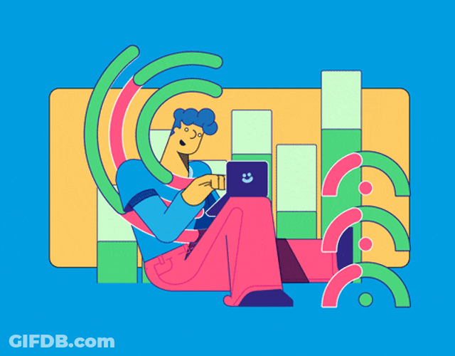 Fun Colorful Metrics Animated Art GIF