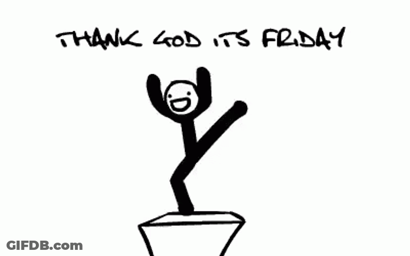 Fun Friday Stick Man GIF