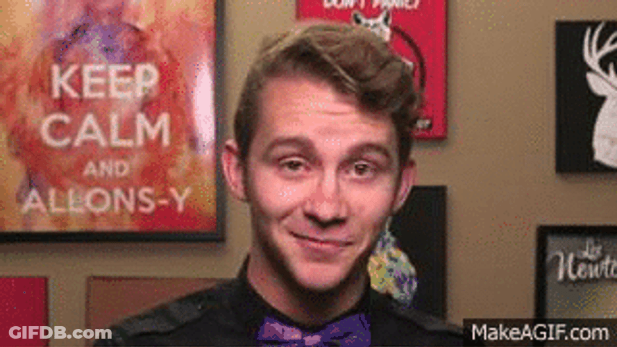 Fun Guy Glitter Hashtag GIF