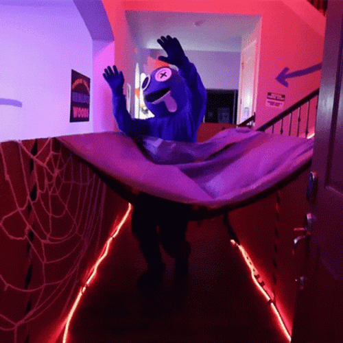 Fun House Blue Rainbow Friends GIF