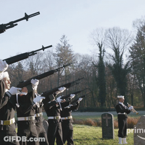 Funeral Salute Without Remorse GIF