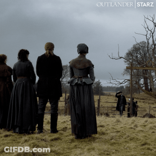 Funeral Scene Frasers Ridge Outlander GIF