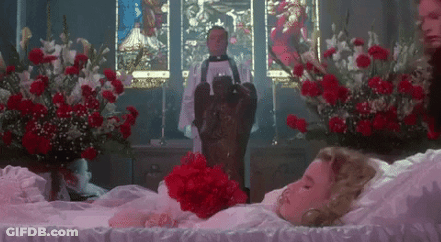 Funeral Viewing Heathers Movie Scene GIF