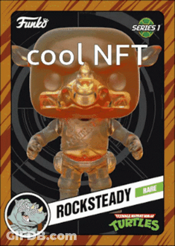 Funko Pop Rocksteady Teenage Mutant Ninja Turtles Series 1 GIF
