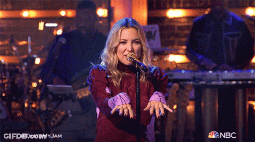 Funky Kate Hudson Singing GIF