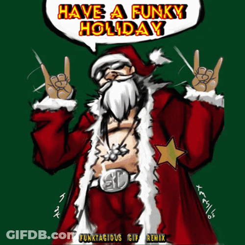 Funky Santa's Funny Holiday GIF
