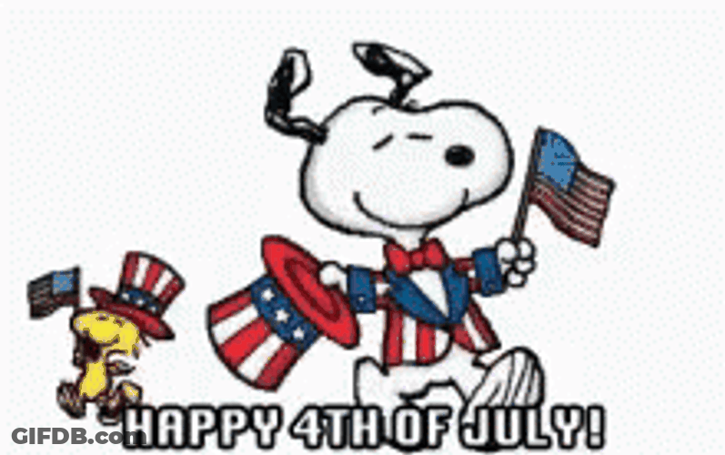 Funny 4Th Snoopy Dancing GIF