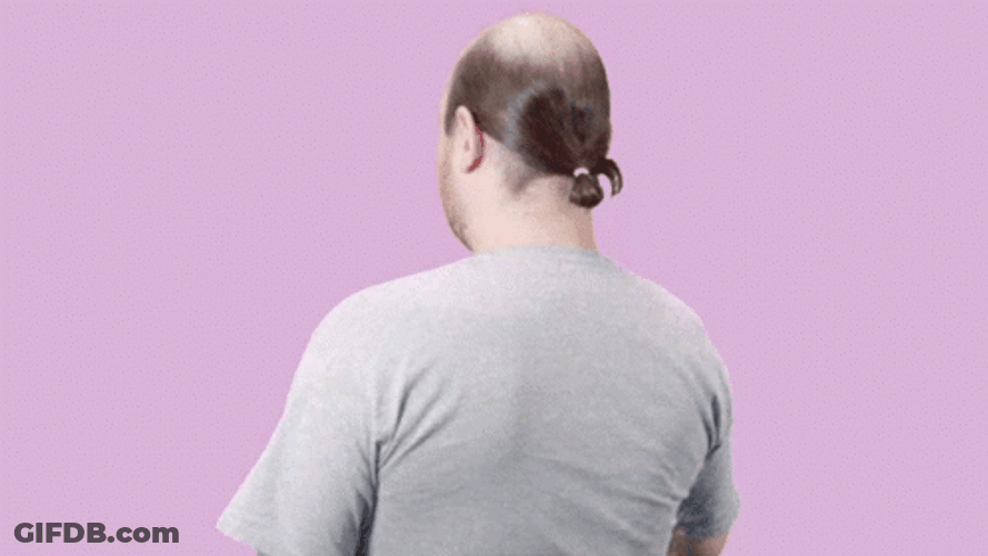 Funny Always Ready Man Bun Hair Flip GIF