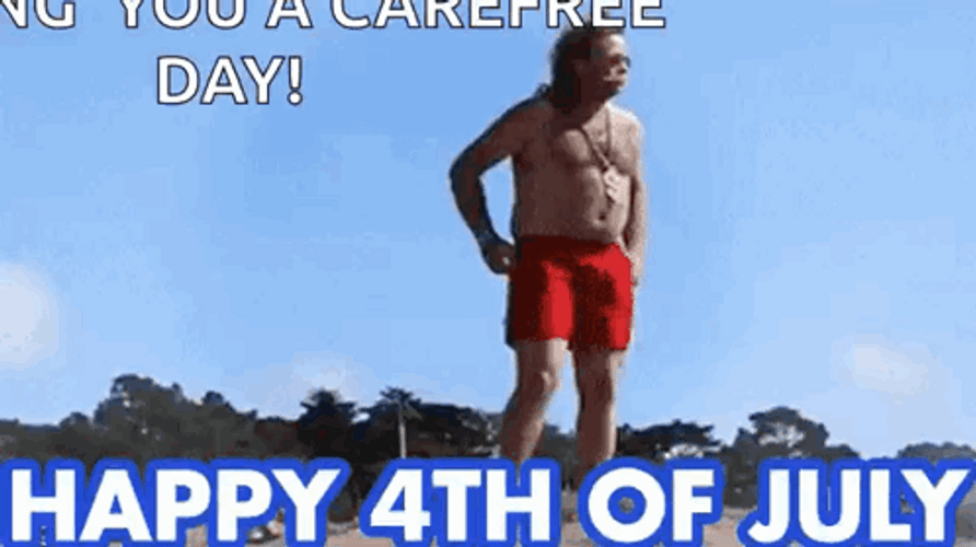Funny American Happy 4Th Of July GIF