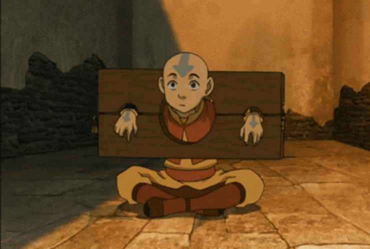 Funny Anime Avatar Aang GIF