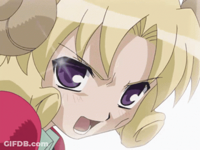 Funny Anime Girl Face GIF