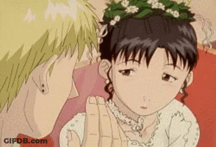 Funny Anime Girl Ugly Smile GIF