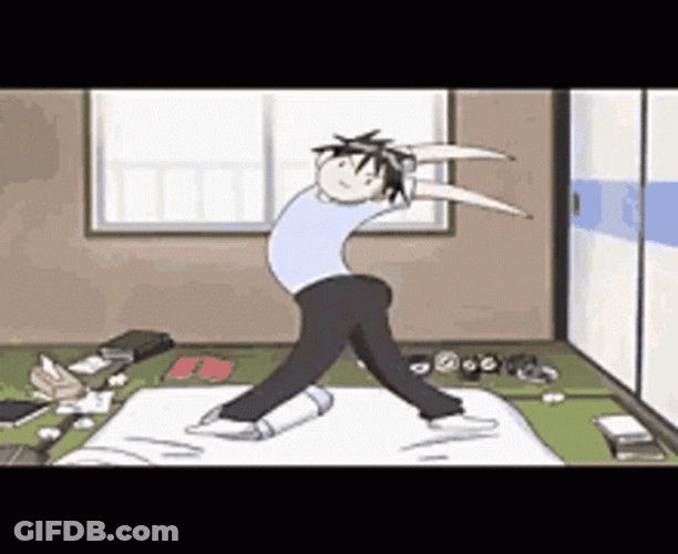 Funny Anime Wave Dance GIF