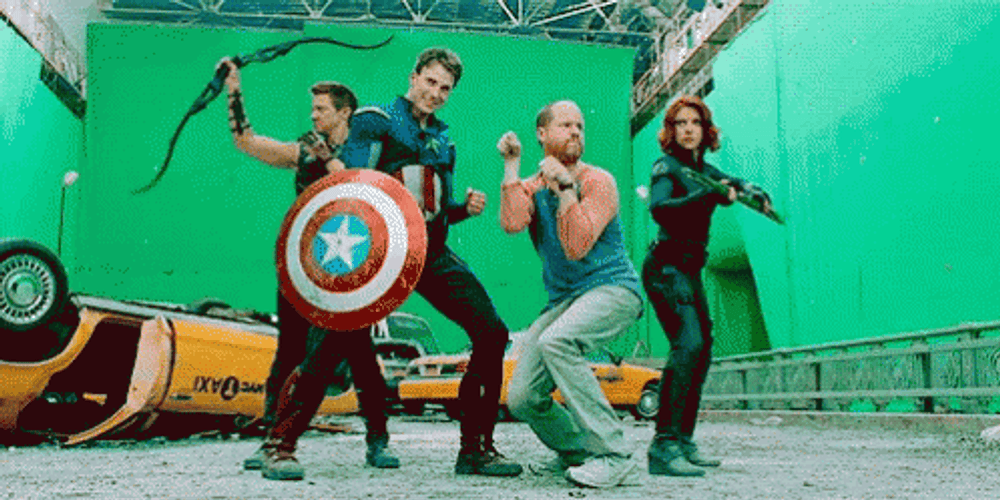 Funny Avengers Behind The Scene GIF