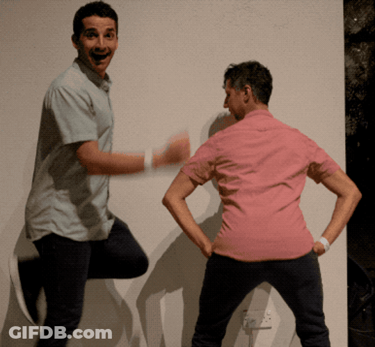Funny Awkward Running Man Dance GIF