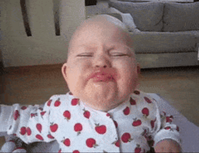Funny Baby Burst Into Tears GIF