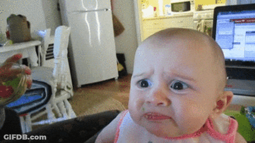 Funny Baby Dislike Reaction GIF