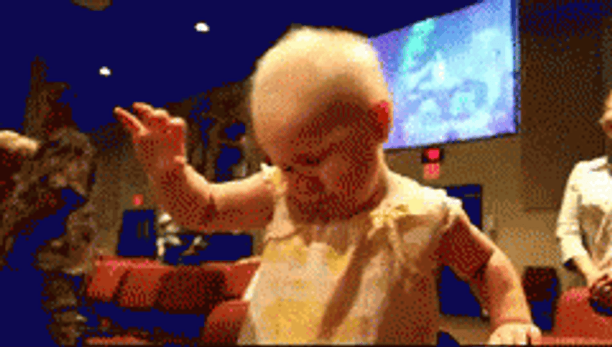 Funny Baby Intense Prayer In Church GIF