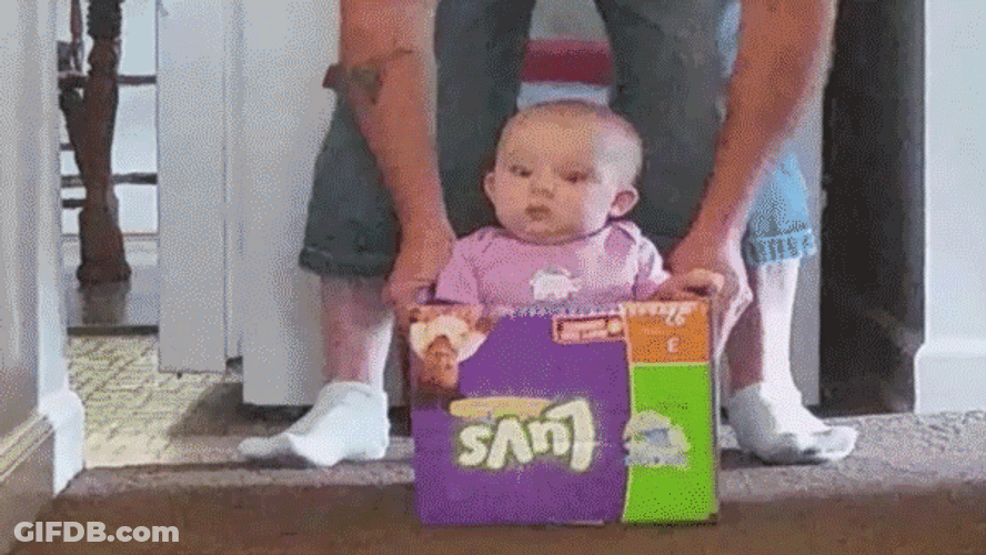 Funny Baby Terrified Reaction GIF