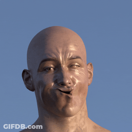 Funny Bald Face Pulls GIF