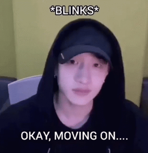 Funny Bang Chan Okay Moving On GIF