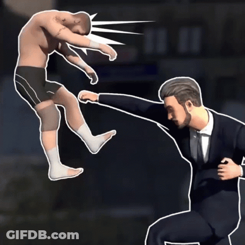 Funny Beat Up Battle Compilation GIF