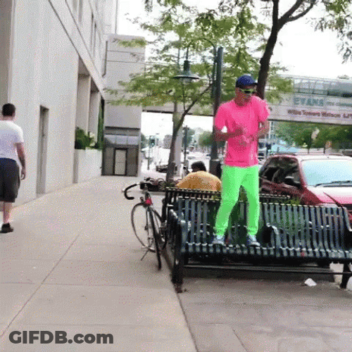Funny Bench Dance GIF