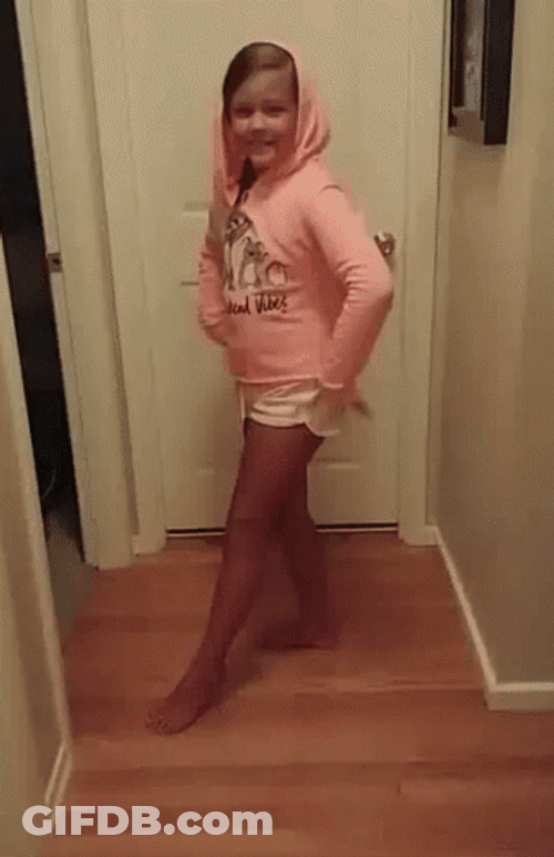 Funny Bend Over Kitty Pose GIF