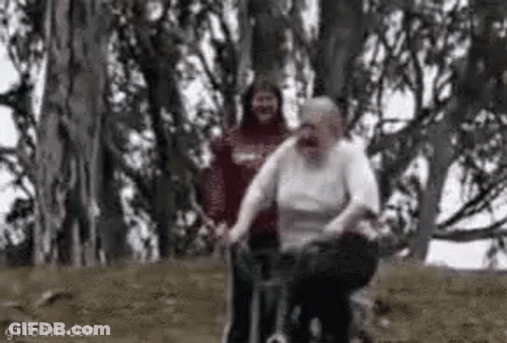 Funny Bike Ride Mud Faceplant GIF