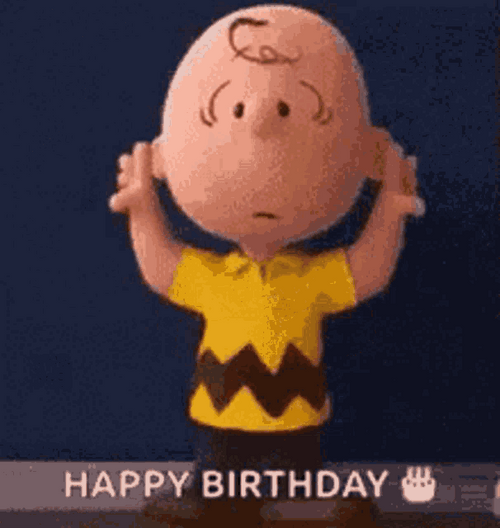 Funny Birthday Charlie Brown Dance GIF