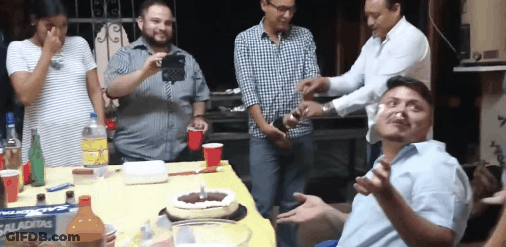 Funny Birthday Party Surprise GIF
