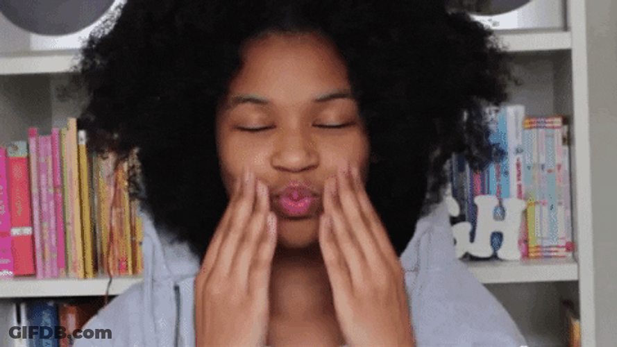 Funny Black Girl Straight Face GIF