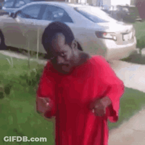 Funny Black Man Punching GIF