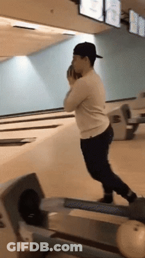 Funny Bowling Ball Dropped GIF