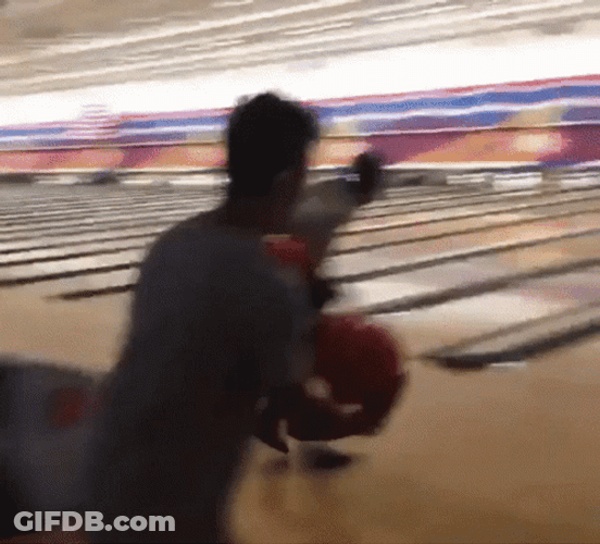 Funny Bowling Gutter Ball GIF