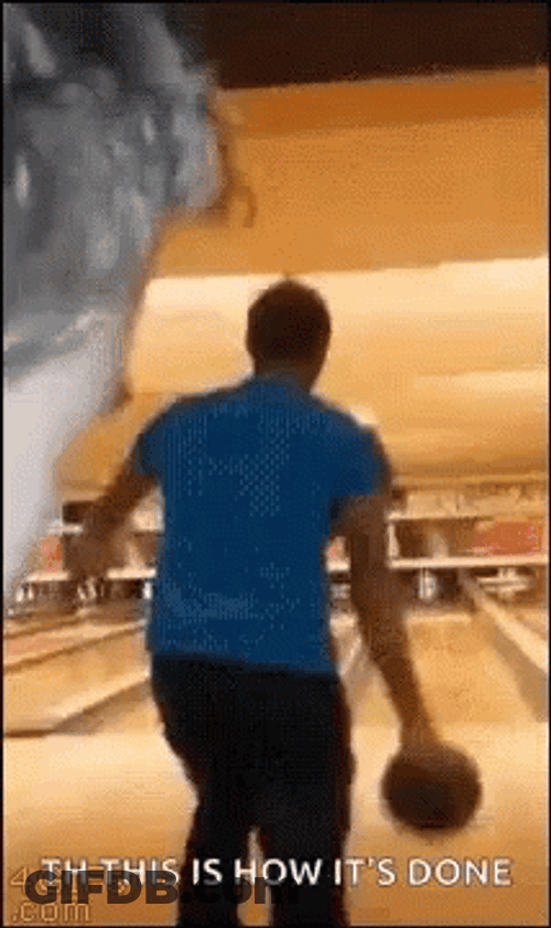 Funny Bowling Roof Mishap GIF