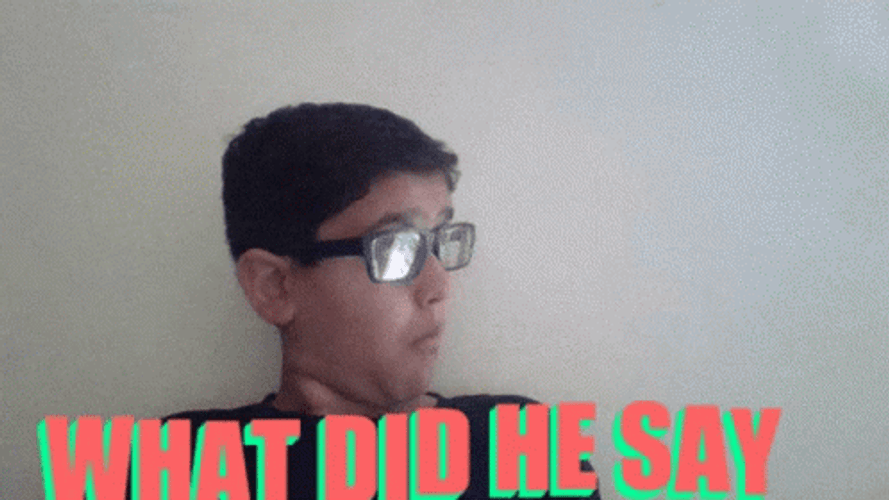 Funny Boy What Did He Say Meme GIF