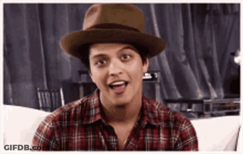 Funny Bruno Mars Wink GIF