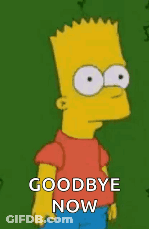Funny Bye Bart Simpson Hiding In Bush Hedge GIF